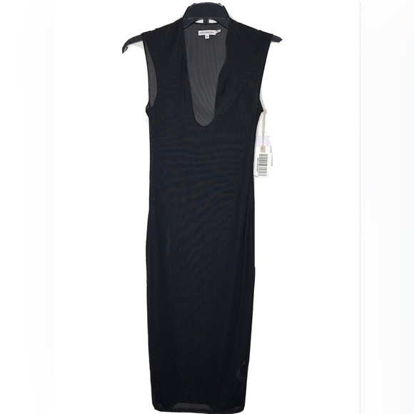 Good American Other - Good American Black Mesh Sleeveless Dress